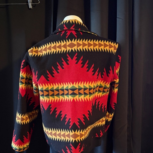 Pendleton Red and Black Geometric Utility Jacket - Picture 8 of 11